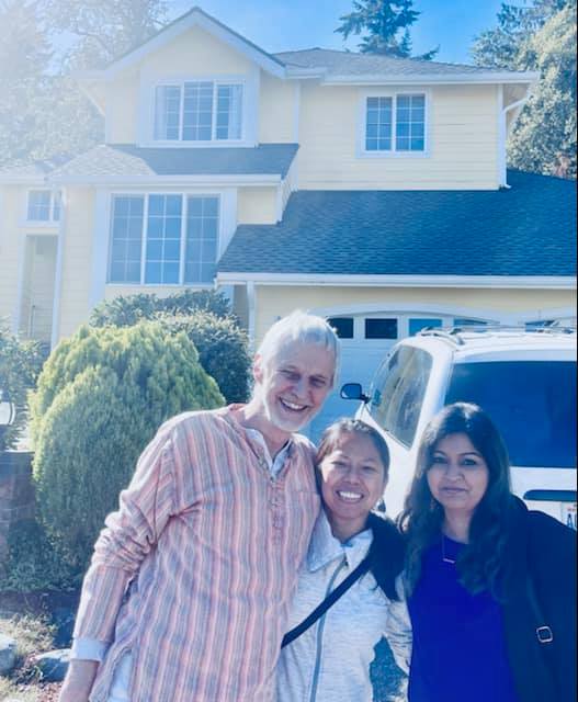 Reena with Client